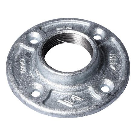 PROSOURCE Exclusively Orgill Floor Flange, 112 in, 46 in Dia Flange, FIP, 4Bolt Hole 27-11/2G